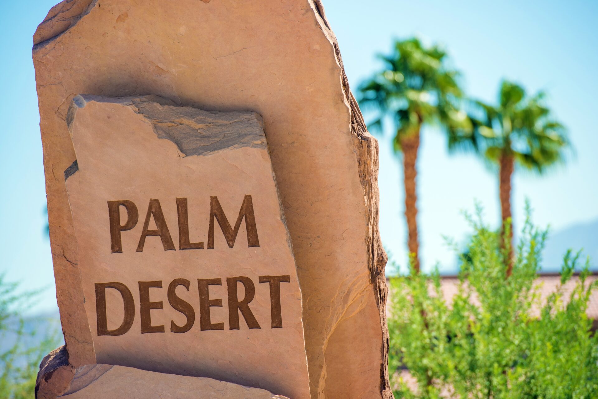 Palm Desert Sign in the Coachella Valley
